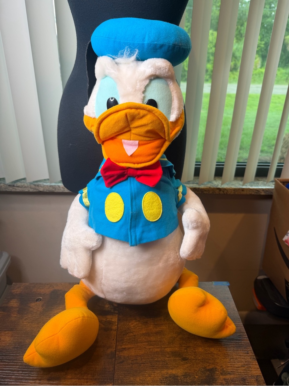 Donald Duck Plush Toy Blue, White & Orange 27 inches.
